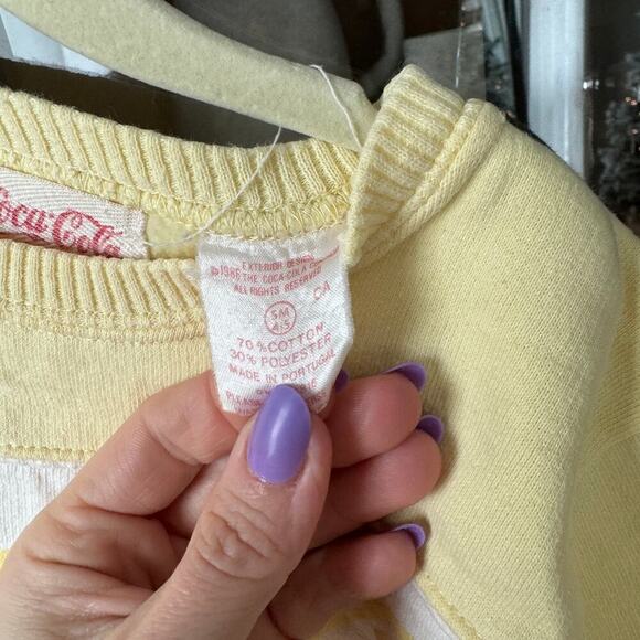 1986 Vintage Coca Cola toddler sweater sweatshirt pullover crewneck unisex - Picture 4 of 8